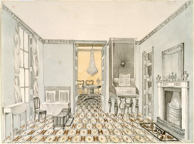 View of a Drawing Room by Unbekannt Unbekannt